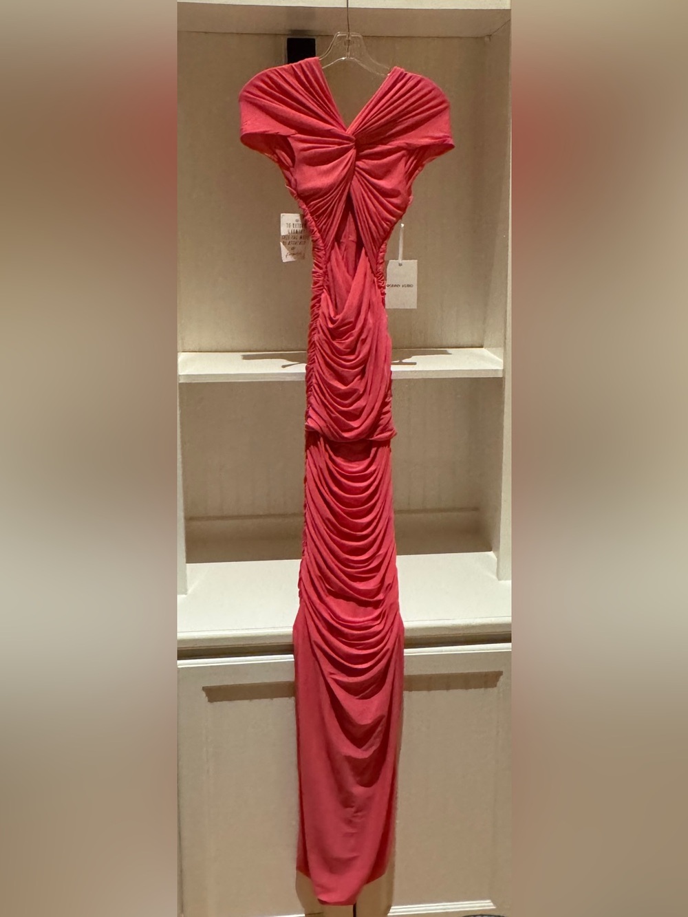 Ronny Kobo Nasha Cutout Maxi Dress Bubble Gum Pink NWT Size S - Picture 2 of 9